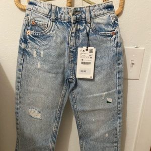 Zara girls mom jeans